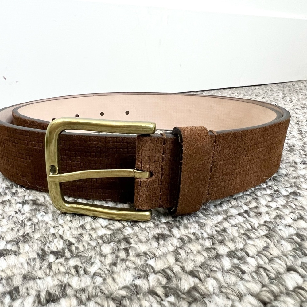 Massimo Dutti brown suede belt L - Picture 1 of 5